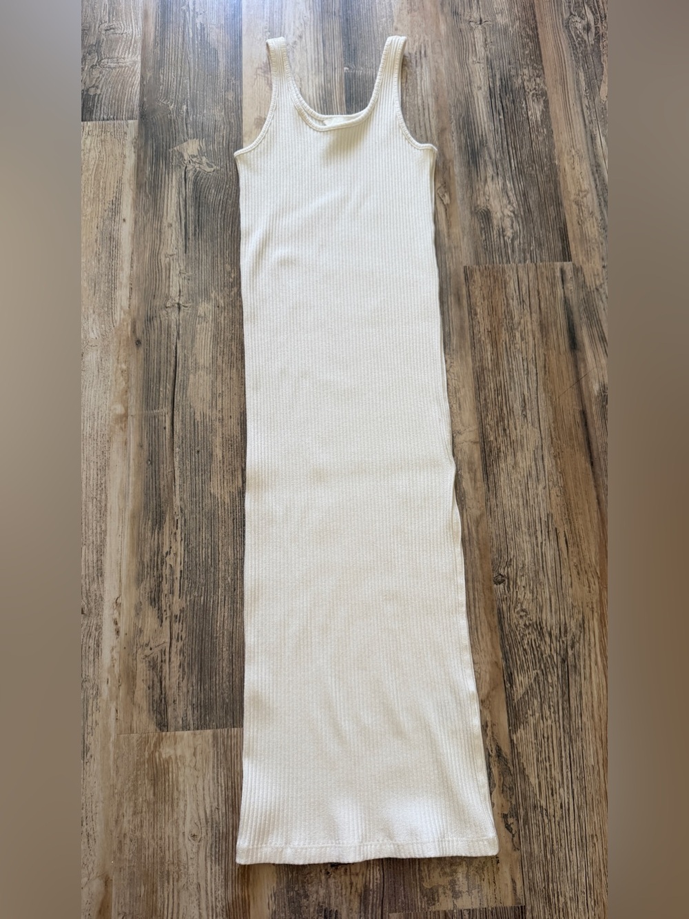H&M Ribbed Tank Maxi Dress in Off-White (unworn)